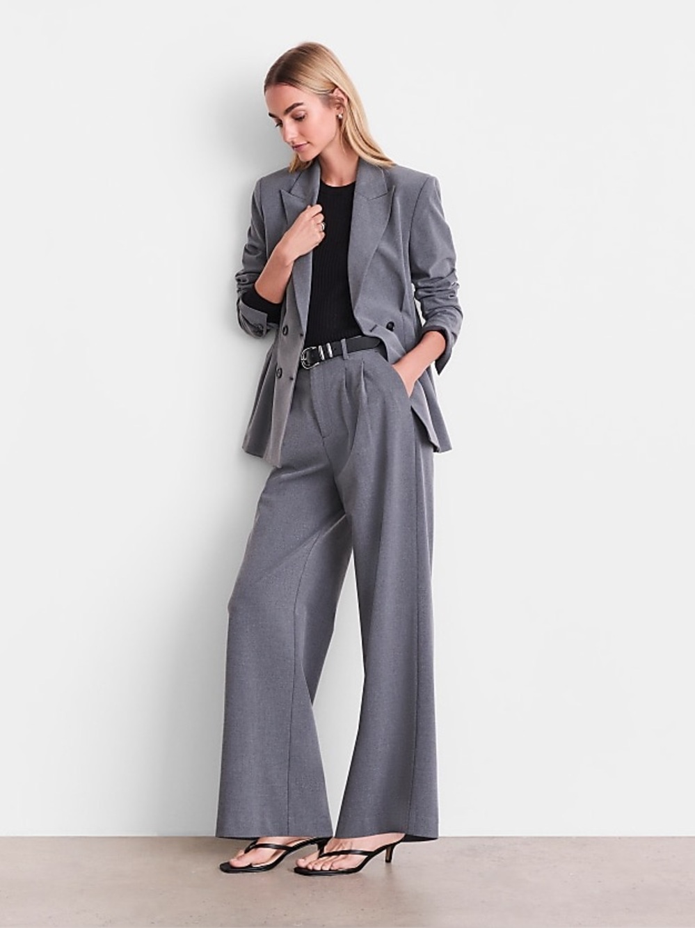 Curvy LOFT Versa Seasonless Stretch Double Pleat Wide Leg Pants – Size 10 - Picture 2 of 10